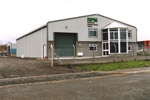 Industrial estate Bridgend. A shop front manufacturers factory building and showroom designed by REIDsteel
